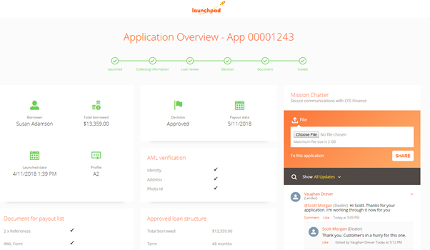 Launchpad Status Driven